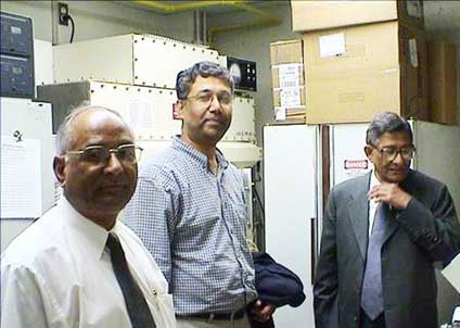 With Dr. Sen Pathak & Dr. Subrata Sen at UT MDACC