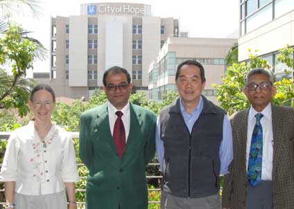 City of Hope Hospital with Dr. Chen and Dr. Barbara Sarter