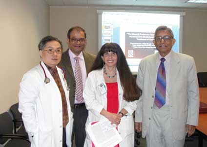 With Dr. Kurzrock and Dr. Siqing Fu at MDACC, USA