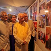 Guided tour of the photo exhibition by Ms. Isha Banerji