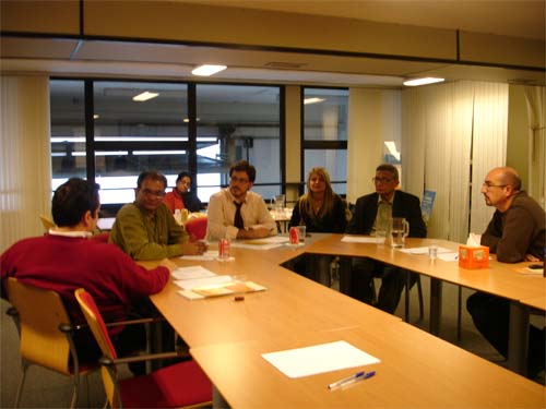 Dr. Pratip Banjeri with representatives from Boiron