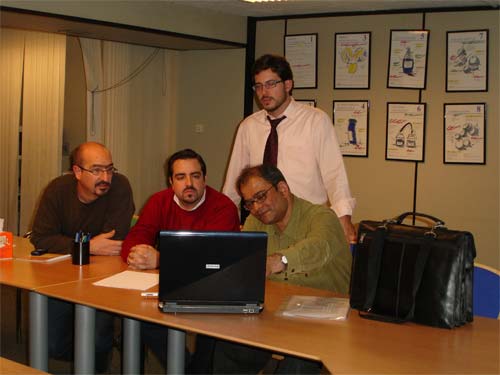 Dr. Pratip Banjeri with representatives from Boiron