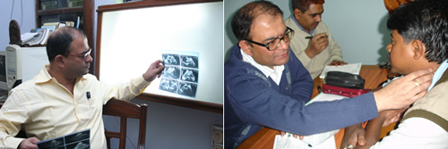 Dr. Pratip Banerji at the clinic