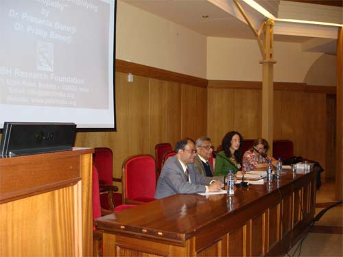 Dr. Banerjis at a conference in Spain